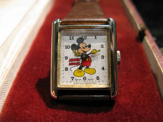 アンティーク　ミッキーマウス腕時計